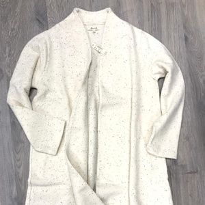 NEW Madewell Langley Vanilla Swing Coat Wool Blend